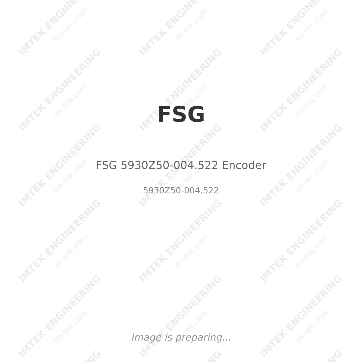 FSG FSG 5930Z50-004.522 Encoder - 5930Z50-004.522