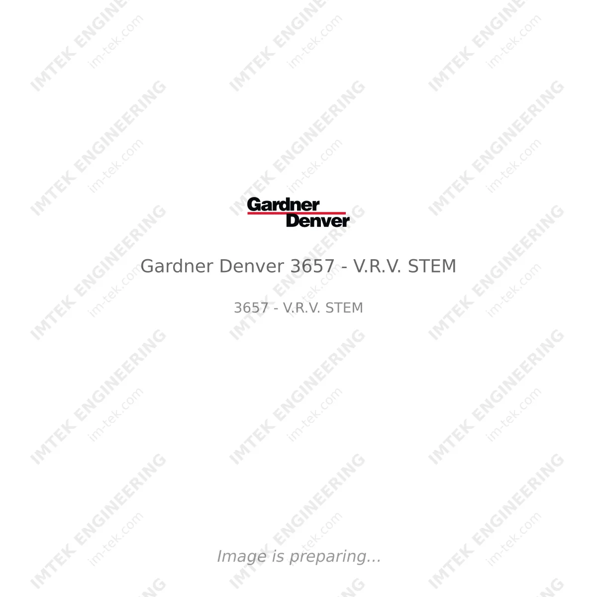 Gardner Denver Gardner Denver 3657 - V.R.V. STEM - 3657 - V.R.V. STEM