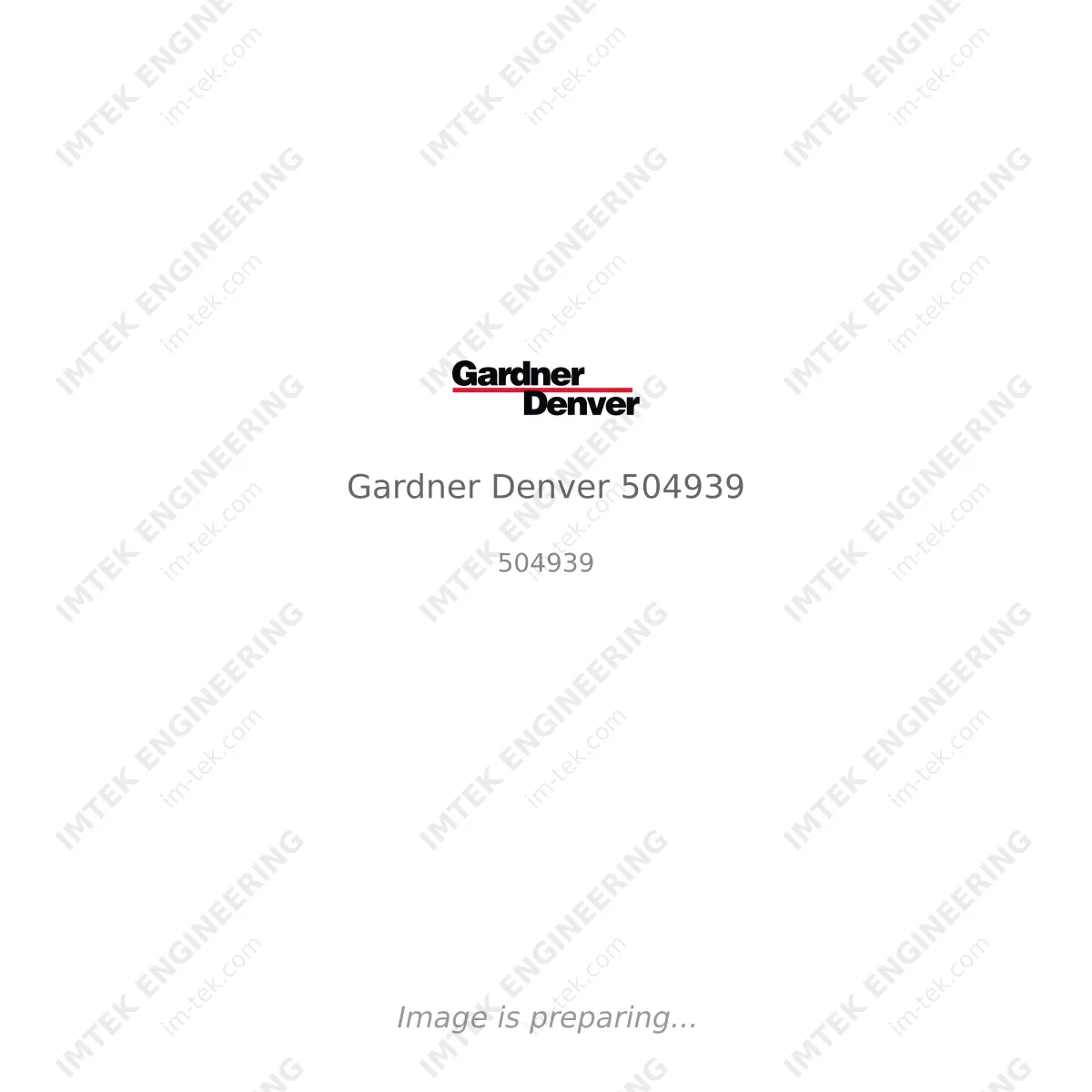 Gardner Denver Gardner Denver 504939 - 504939