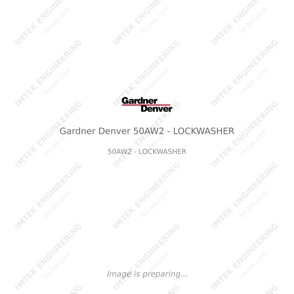 Gardner Denver Gardner Denver 50AW2 - LOCKWASHER - 50AW2 - LOCKWASHER