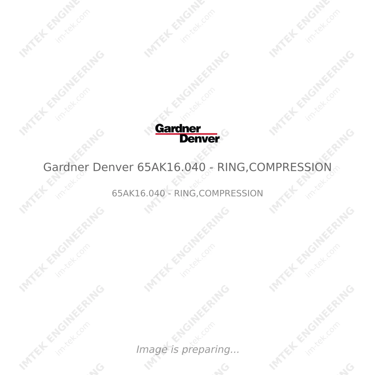 Gardner Denver Gardner Denver 65AK16.040 - RING,COMPRESSION - 65AK16.040 - RING,COMPRESSION