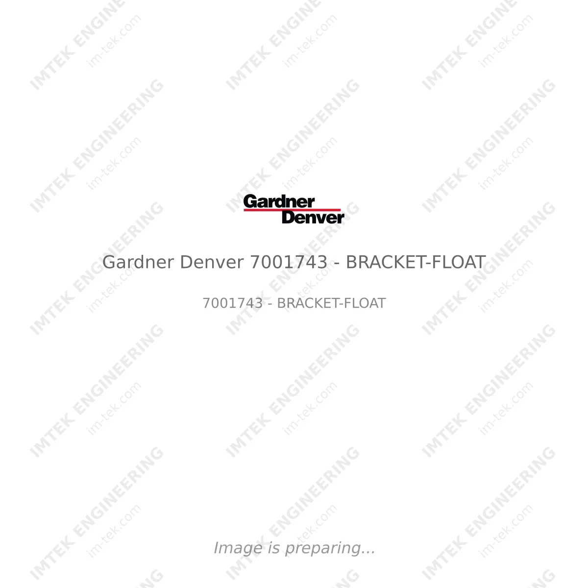 Gardner Denver Gardner Denver 7001743 - BRACKET-FLOAT - 7001743 - BRACKET-FLOAT