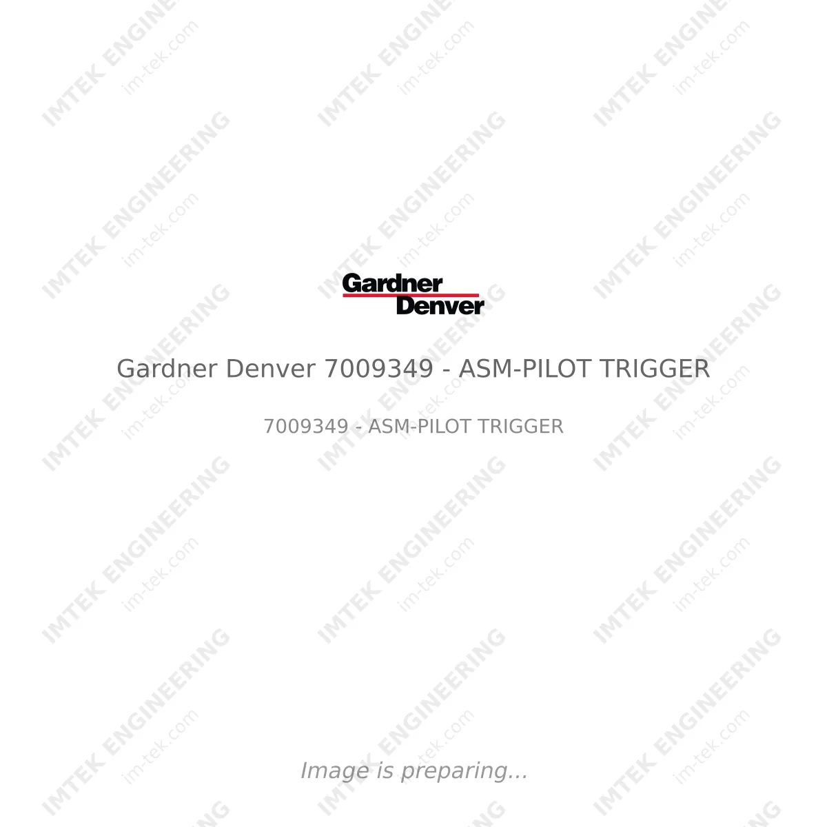 Gardner Denver Gardner Denver 7009349 - ASM-PILOT TRIGGER - 7009349 - ASM-PILOT TRIGGER