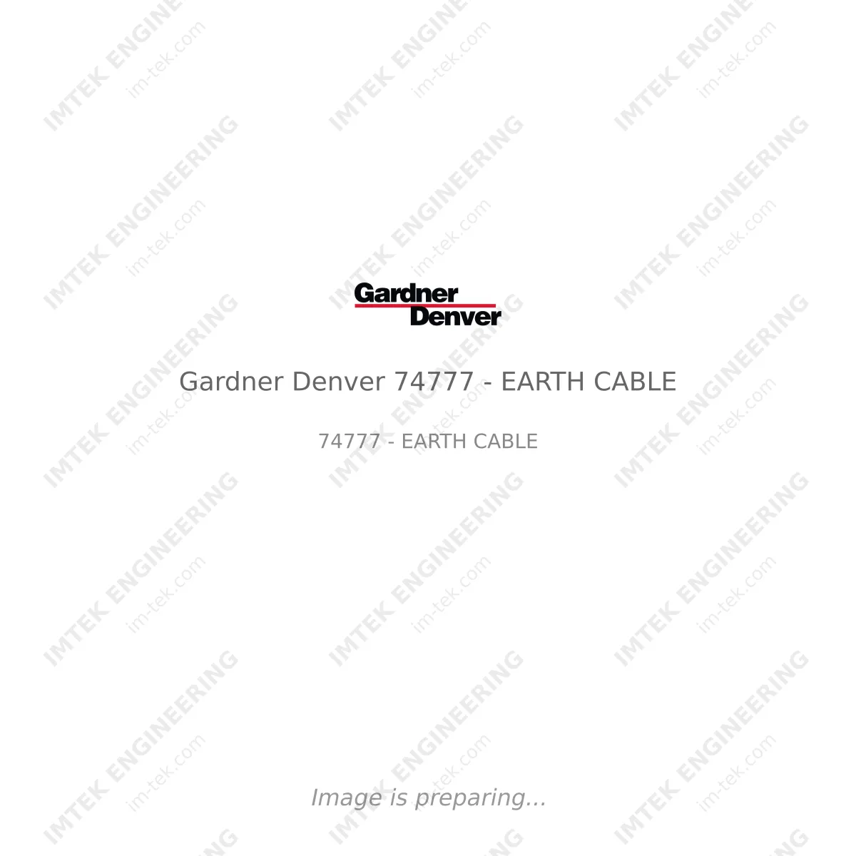 Gardner Denver Gardner Denver 74777 - EARTH CABLE - 74777 - EARTH CABLE