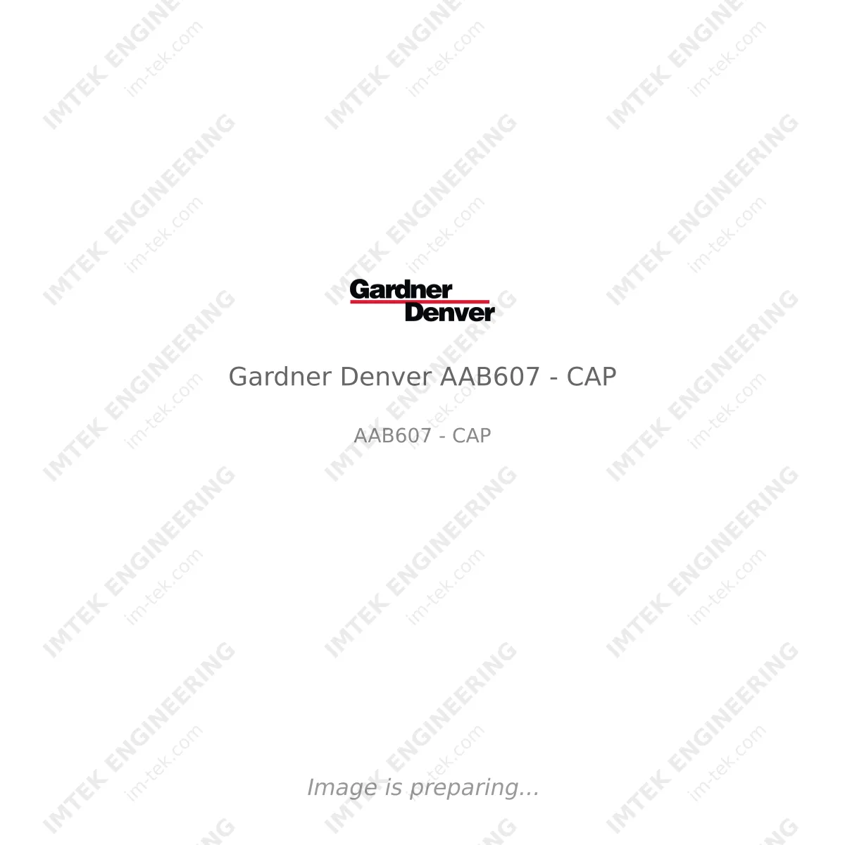 Gardner Denver Gardner Denver AAB607 - CAP - AAB607 - CAP
