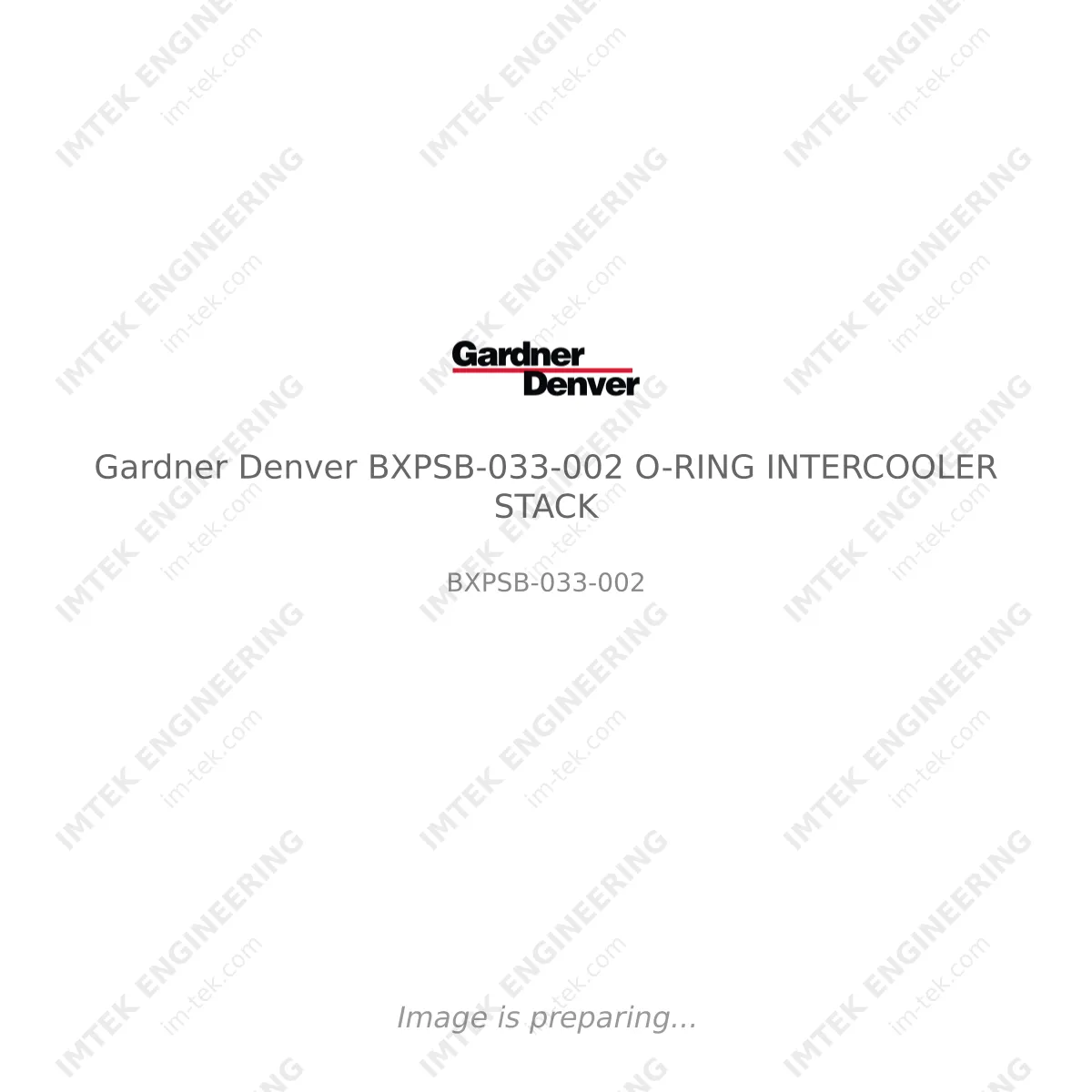Gardner Denver Gardner Denver BXPSB-033-002 O-RING INTERCOOLER STACK - BXPSB-033-002