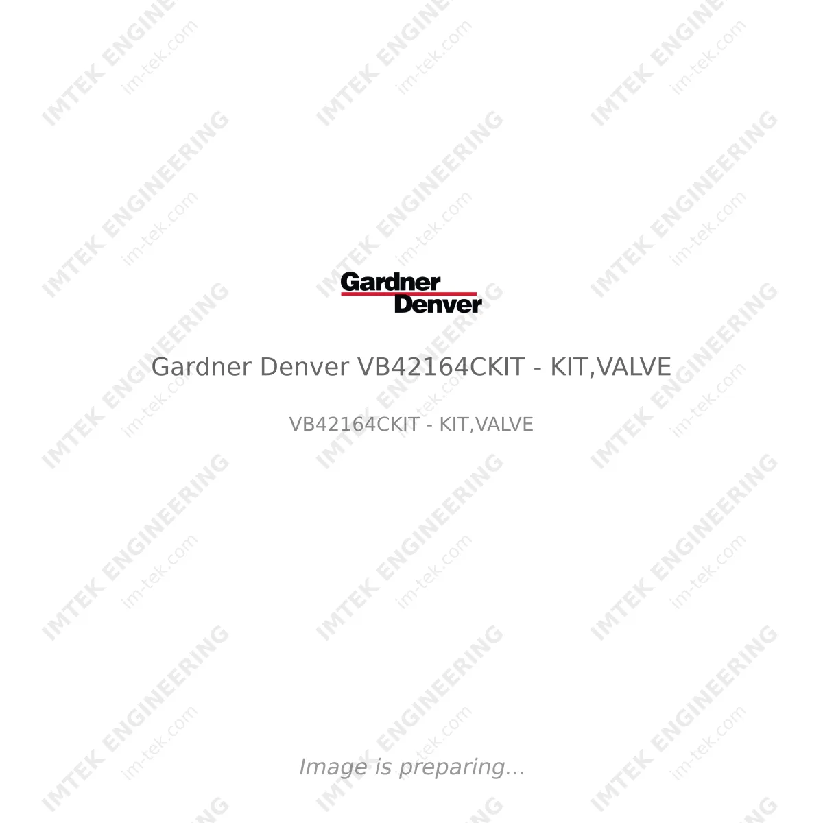 Gardner Denver Gardner Denver VB42164CKIT - KIT,VALVE - VB42164CKIT - KIT,VALVE