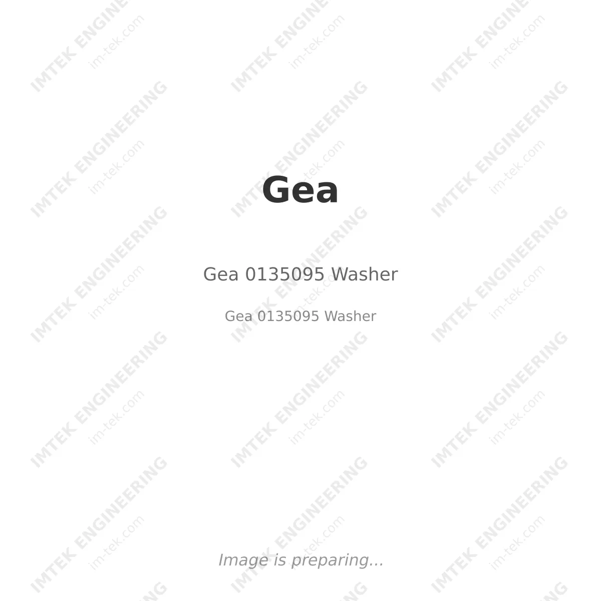 Gea Gea 0135095 Washer - Gea 0135095 Washer