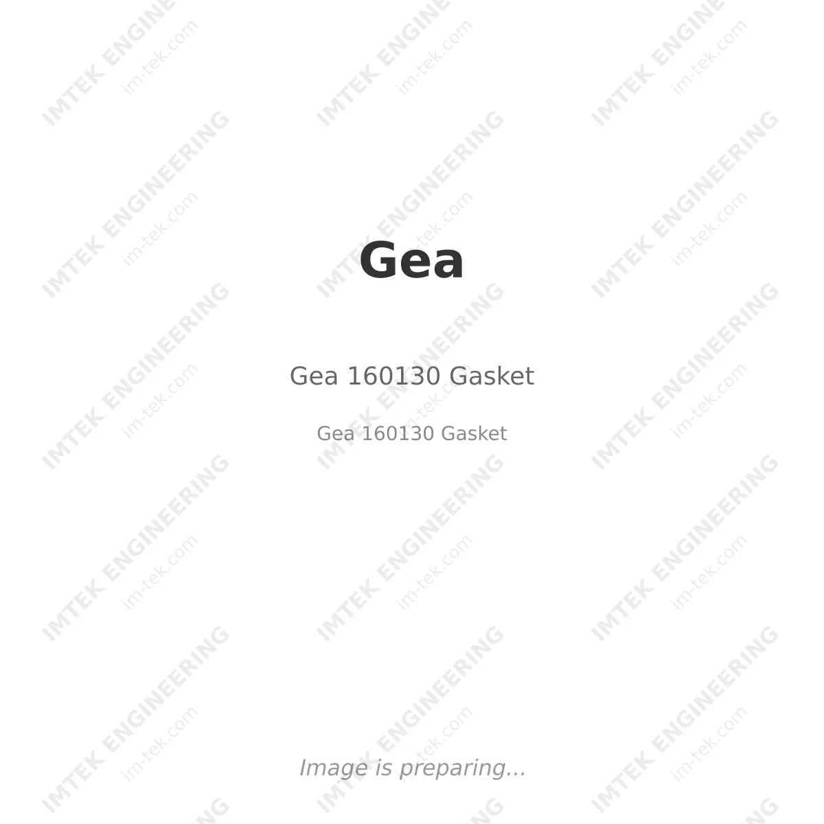 Gea Gea 160130 Gasket - Gea 160130 Gasket