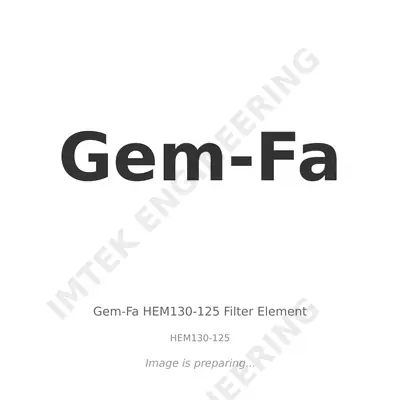 Gem-Fa Gem-Fa HEM130-125 Filter Element - HEM130-125 thumbnail 1