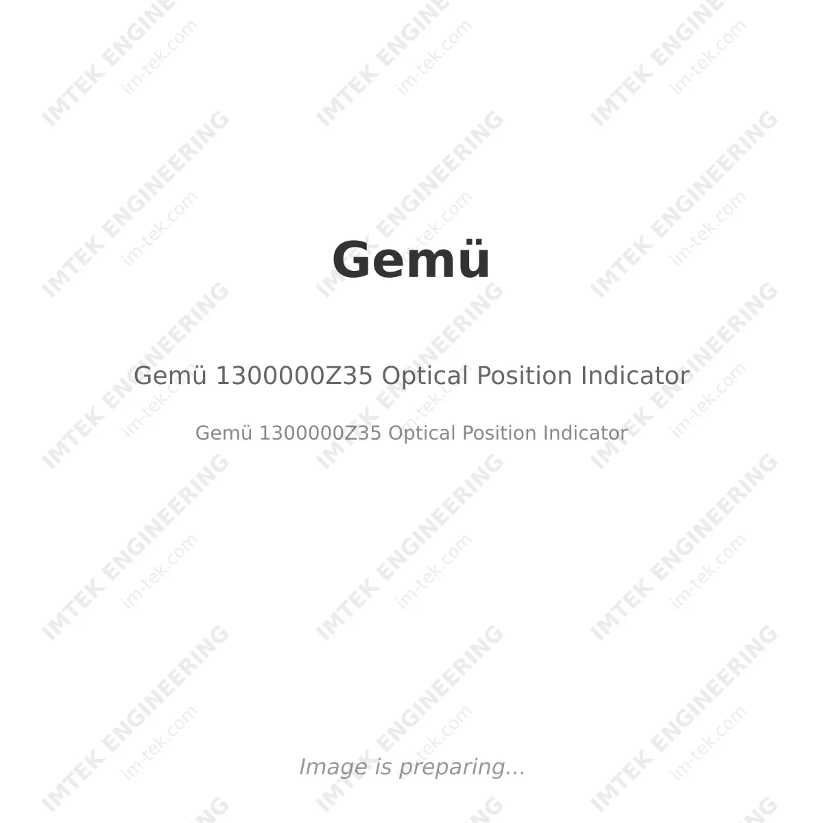 Gemü Gemü 1300000Z35 Optical Position Indicator - Gemü 1300000Z35 Optical Position Indicator