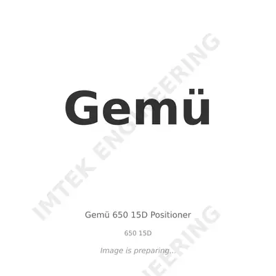 Gemü Gemü 650 15D Positioner - 650 15D