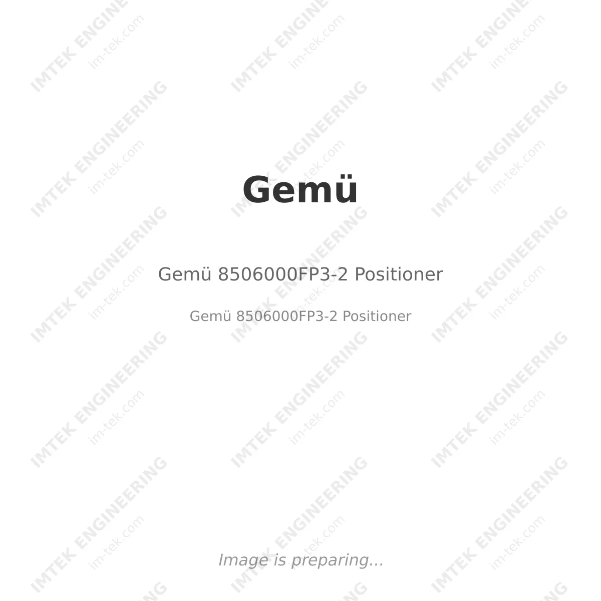 Gemü Gemü 8506000FP3-2 Positioner - Gemü 8506000FP3-2 Positioner