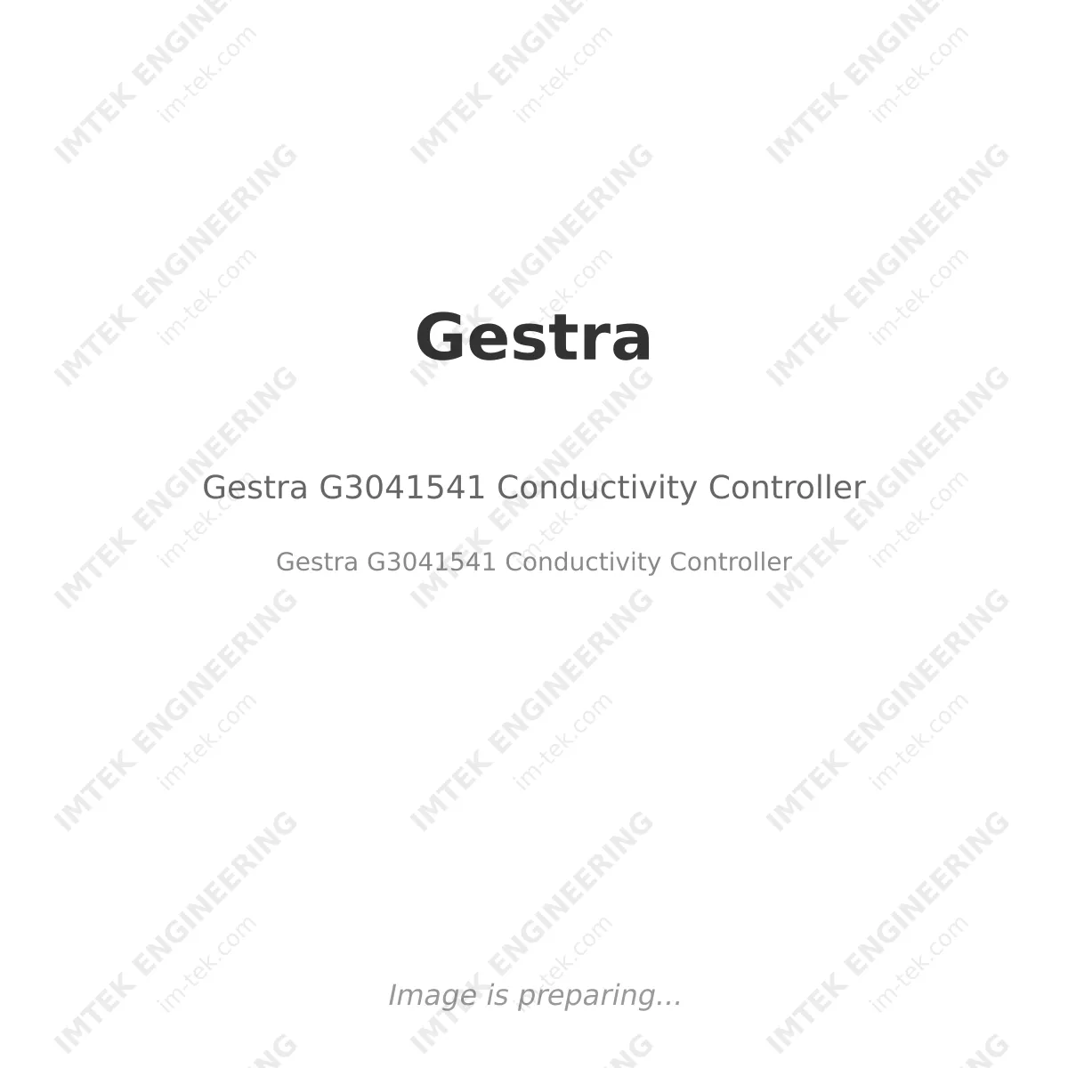 Gestra Gestra G3041541 Conductivity Controller - Gestra G3041541 Conductivity Controller