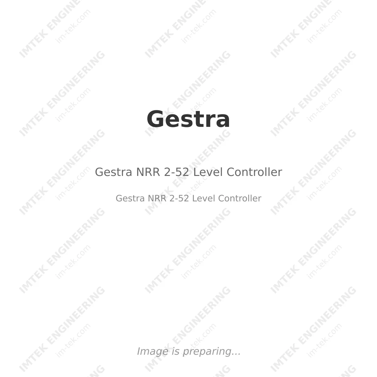 Gestra Gestra NRR 2-52 Level Controller - Gestra NRR 2-52 Level Controller