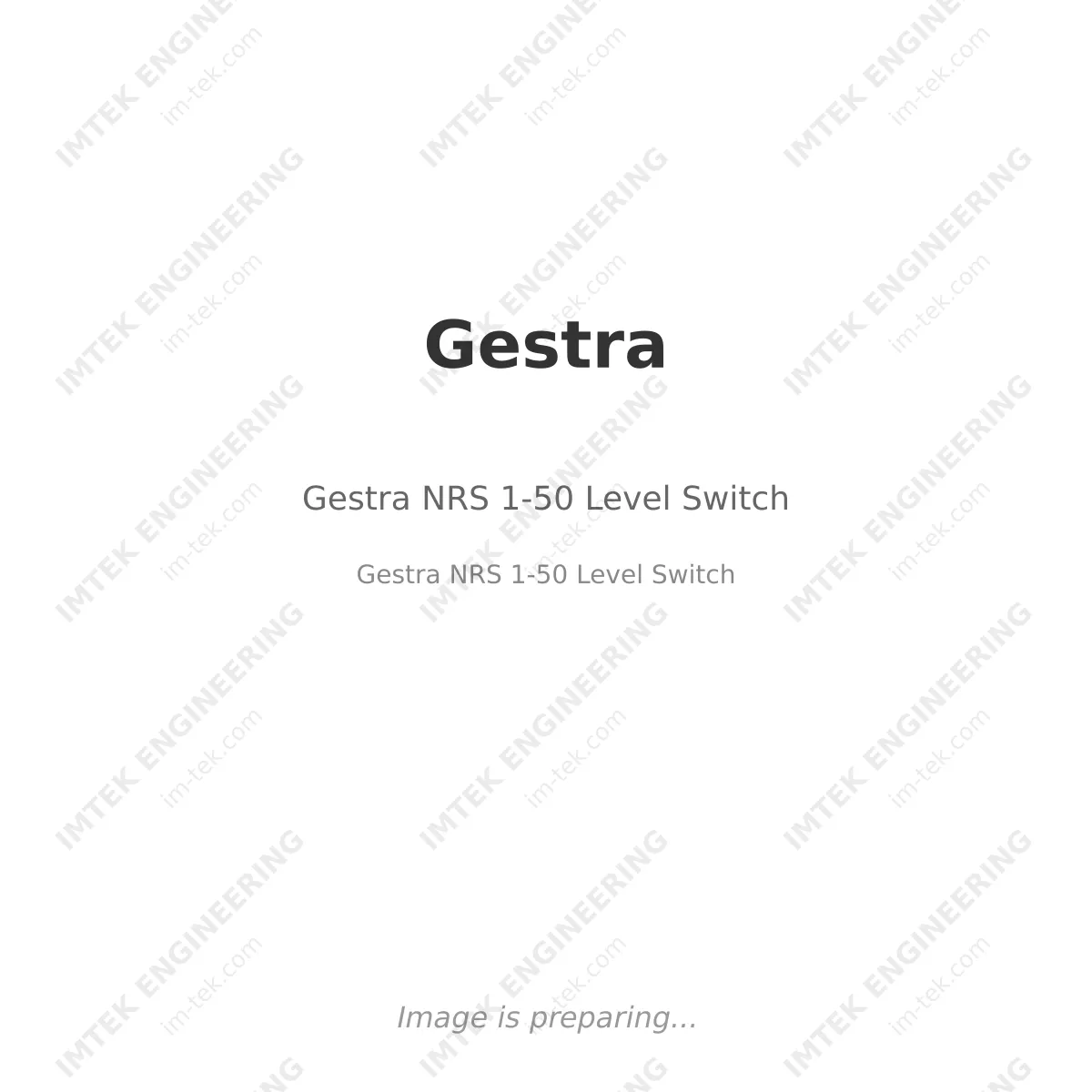 Gestra Gestra NRS 1-50 Level Switch - Gestra NRS 1-50 Level Switch