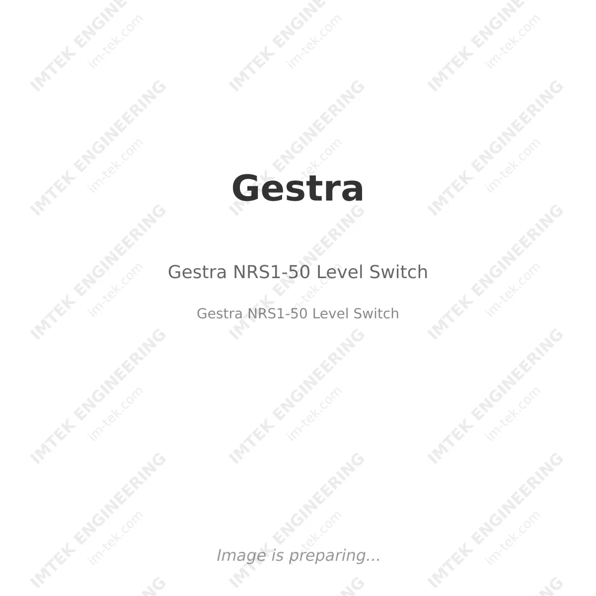 Gestra Gestra NRS1-50 Level Switch - Gestra NRS1-50 Level Switch