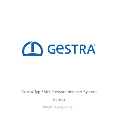 Gestra Gestra Typ 5801 Pressure Reducer System - Typ 5801