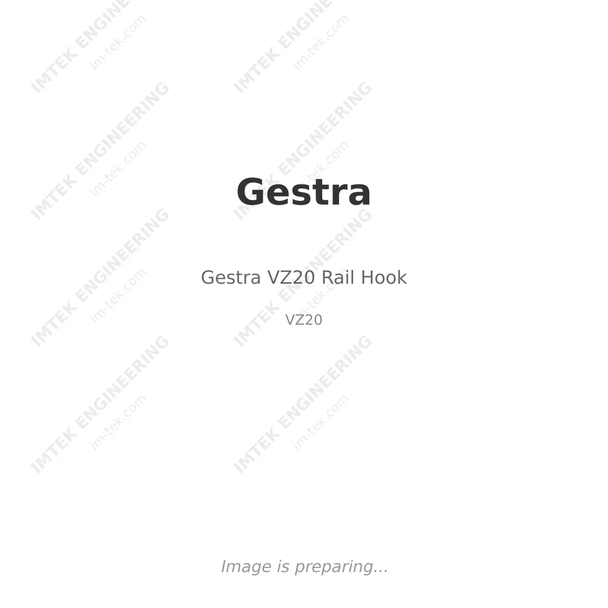 Gestra Gestra VZ20 Rail Hook - Gestra VZ20 Rail Hook