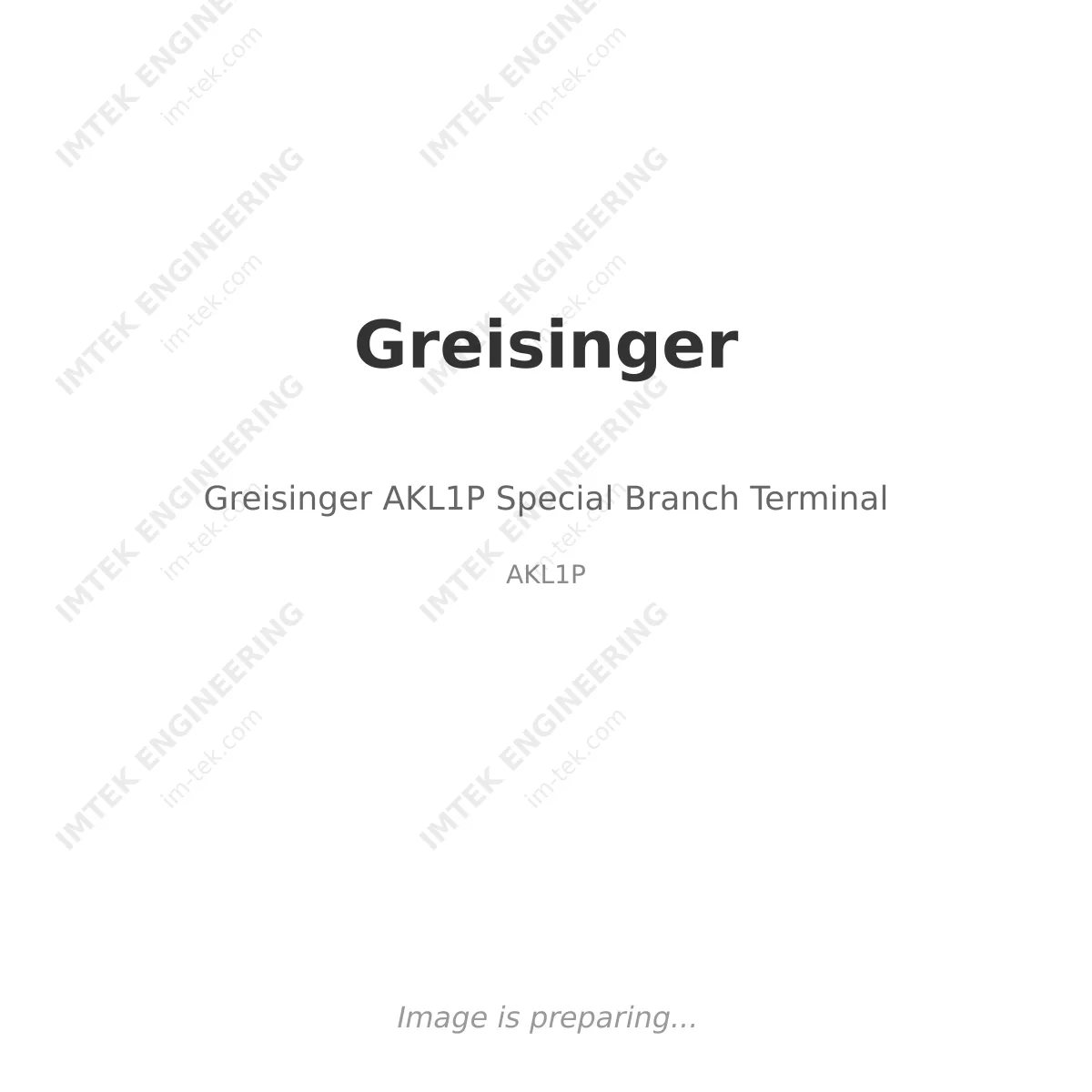 Greisinger Greisinger AKL1P Special Branch Terminal - AKL1P