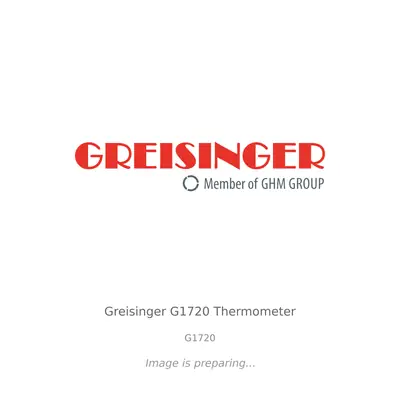 Greisinger Greisinger G1720 Thermometer - G1720 thumbnail 1