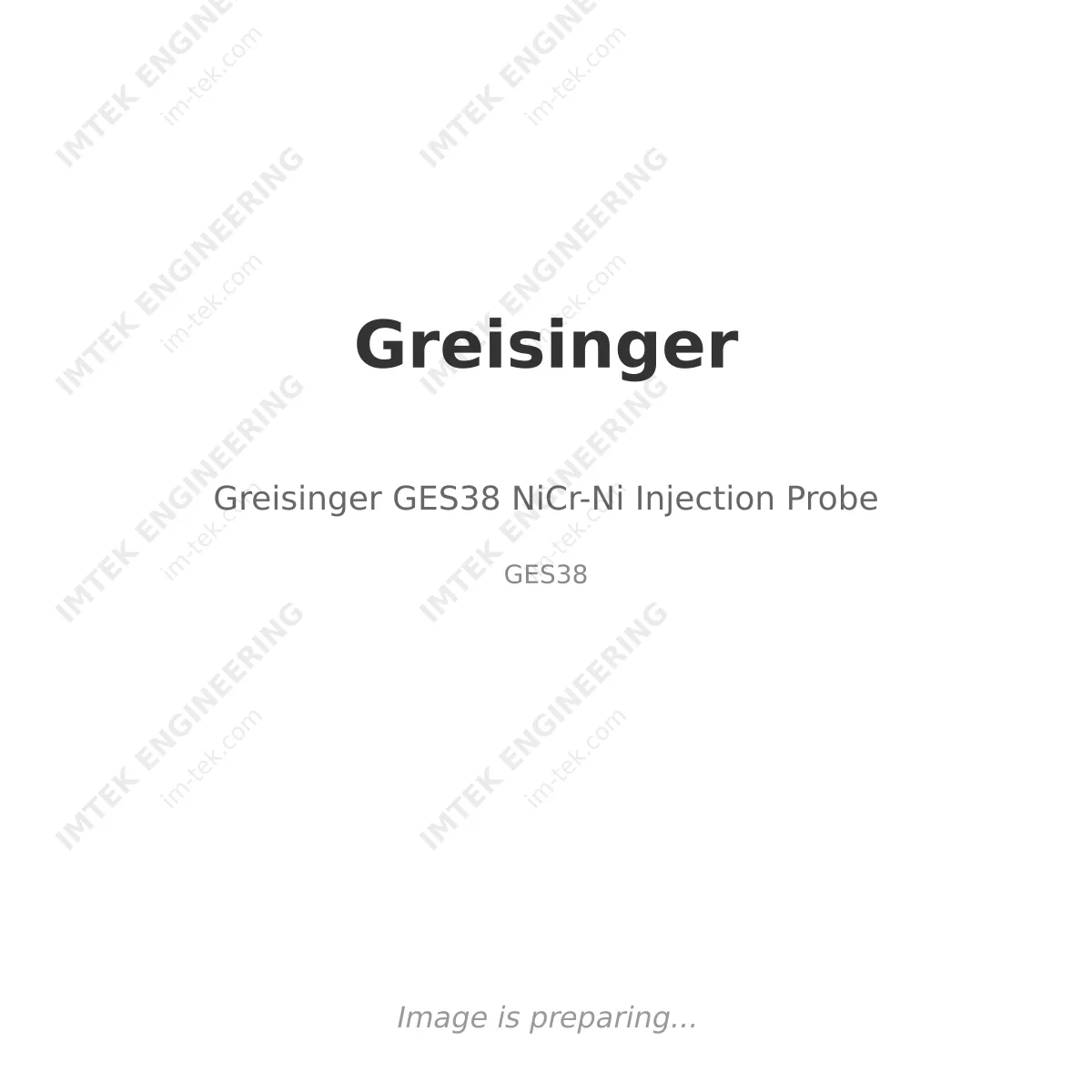 Greisinger Greisinger GES38 NiCr-Ni Injection Probe - GES38