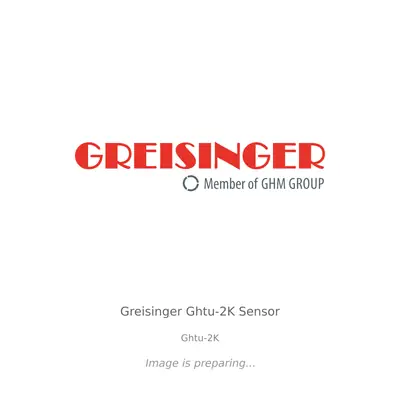Greisinger Greisinger Ghtu-2K Sensor - Ghtu-2K thumbnail 1
