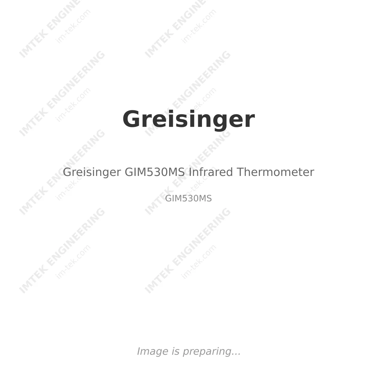 Greisinger Greisinger GIM530MS Infrared Thermometer - GIM530MS