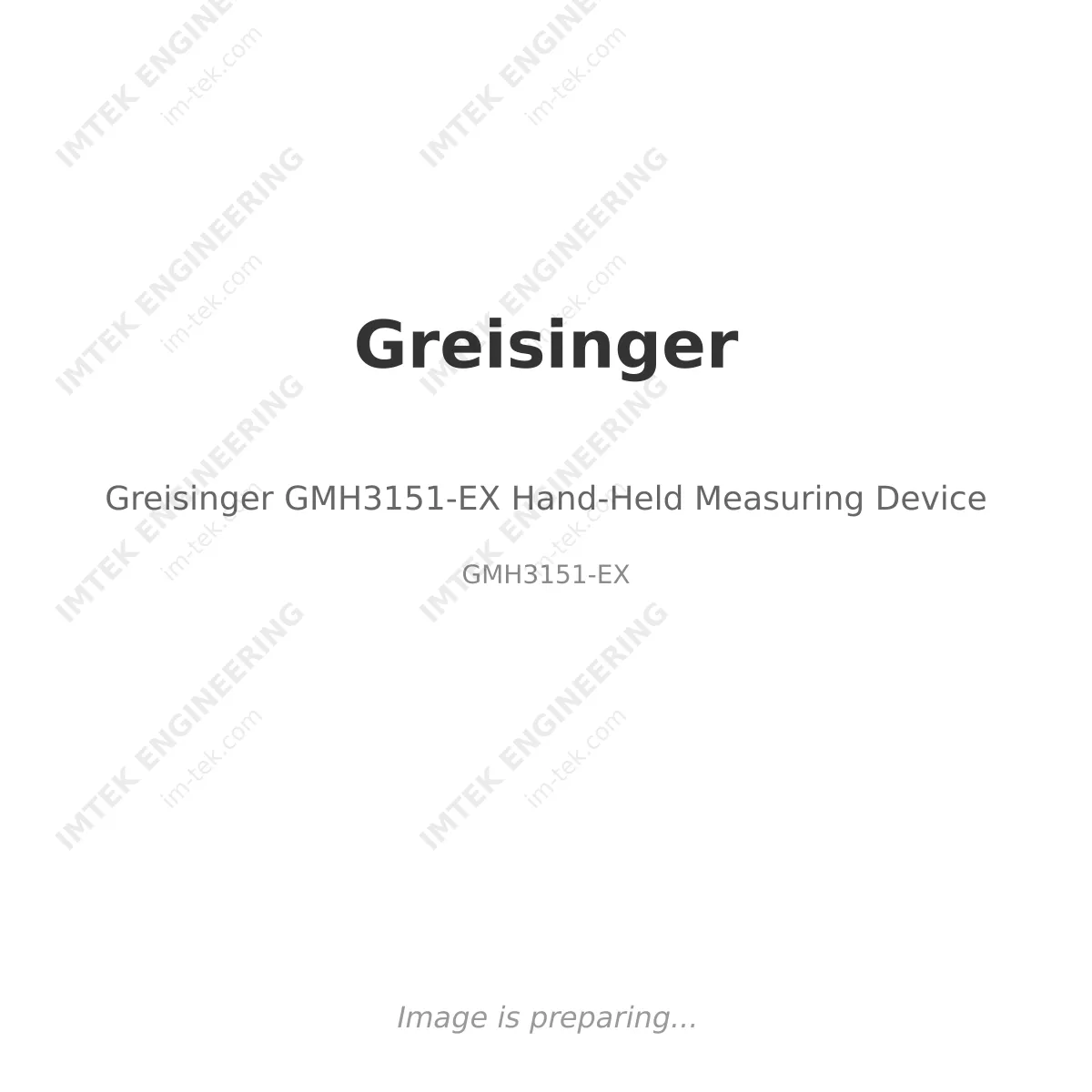 Greisinger Greisinger GMH3151-EX Hand-Held Measuring Device - GMH3151-EX