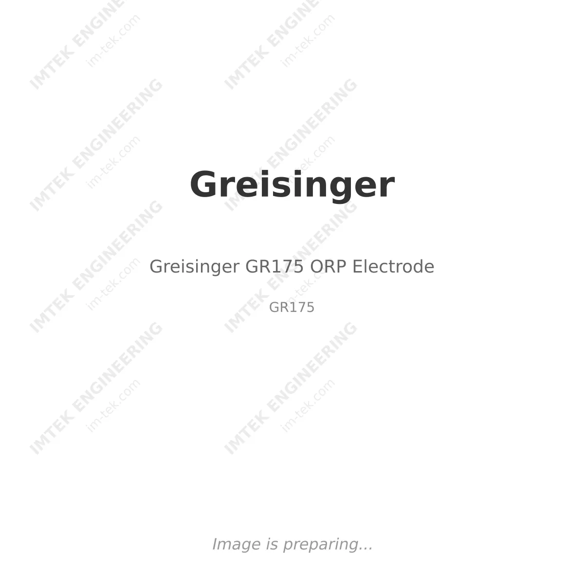 Greisinger Greisinger GR175 ORP Electrode - GR175