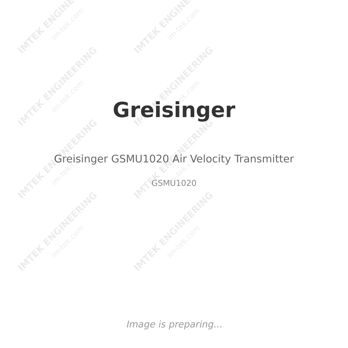 Greisinger Greisinger GSMU1020 Air Velocity Transmitter - GSMU1020