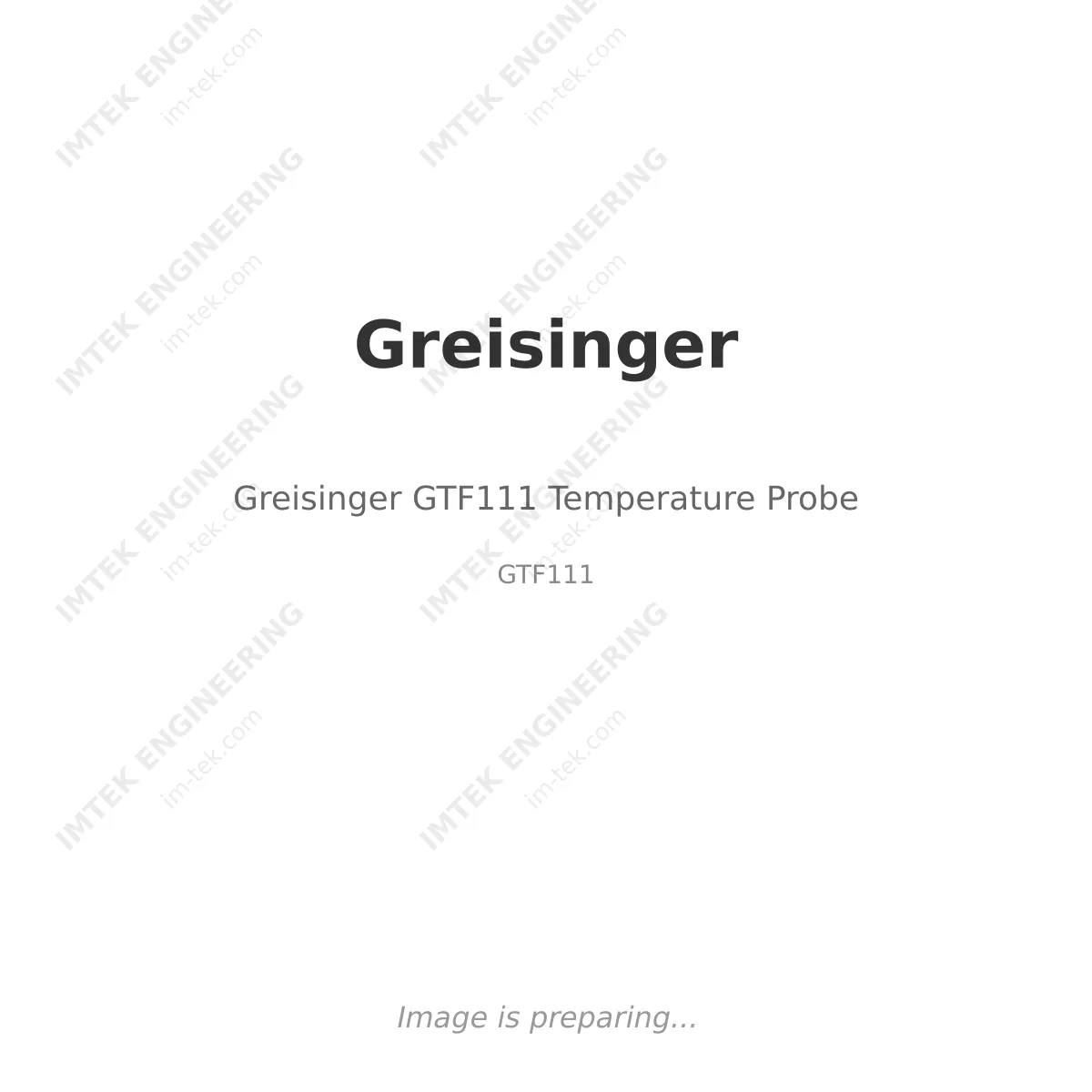 Greisinger Greisinger GTF111 Temperature Probe - GTF111