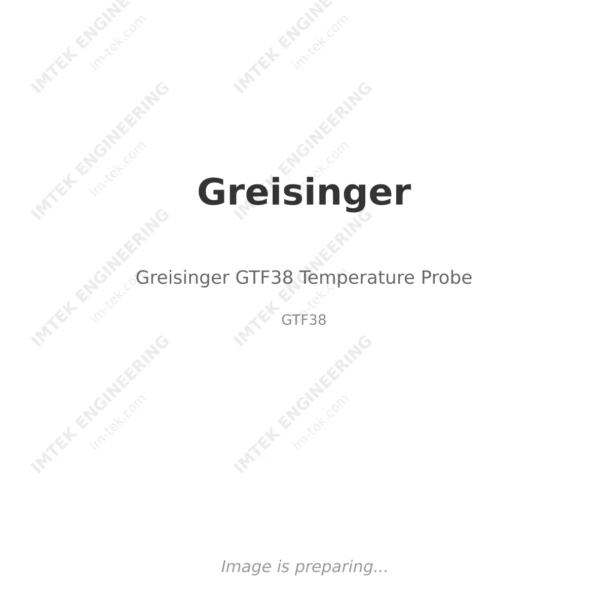 Greisinger Greisinger GTF38 Temperature Probe - GTF38