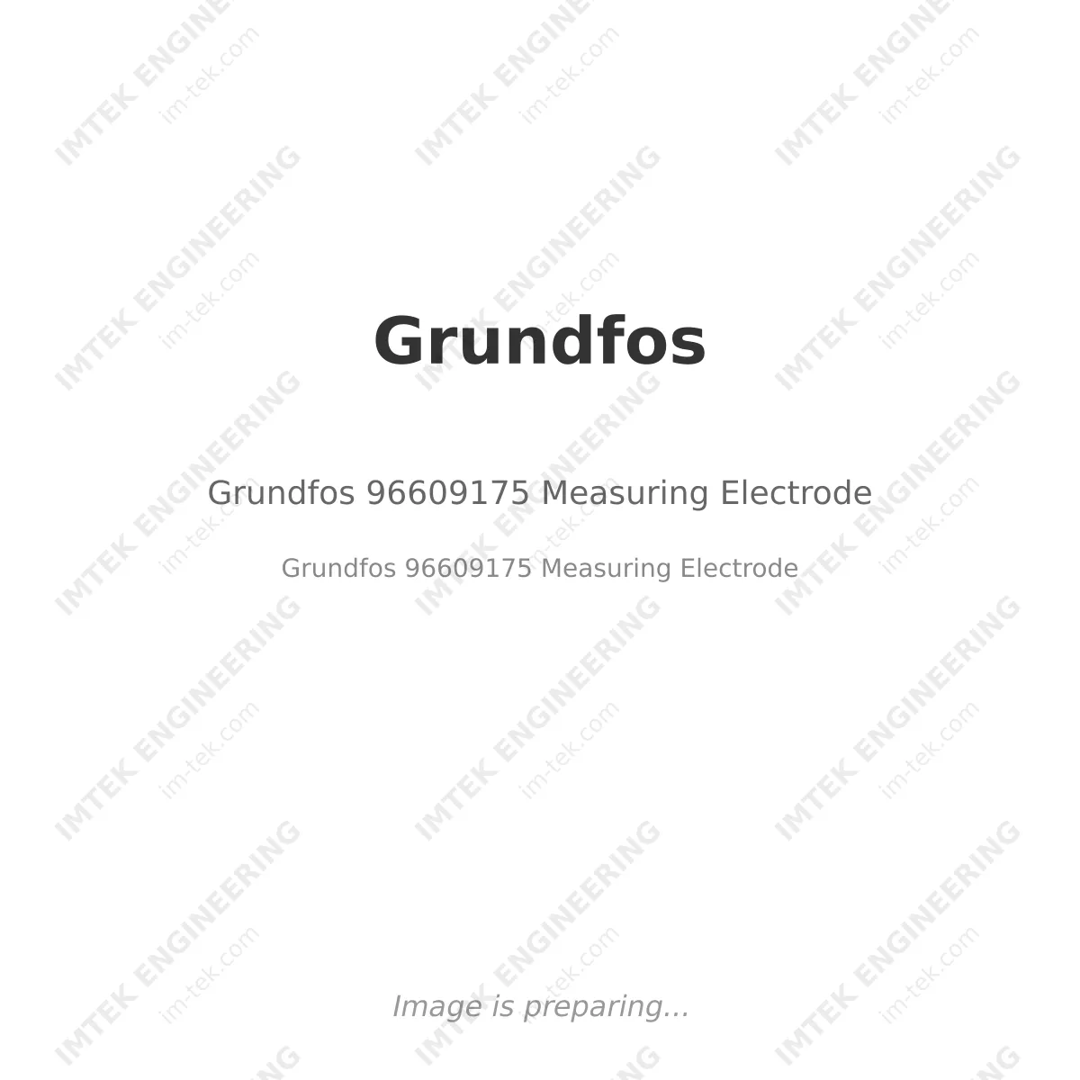 Grundfos Grundfos 96609175 Measuring Electrode - Grundfos 96609175 Measuring Electrode