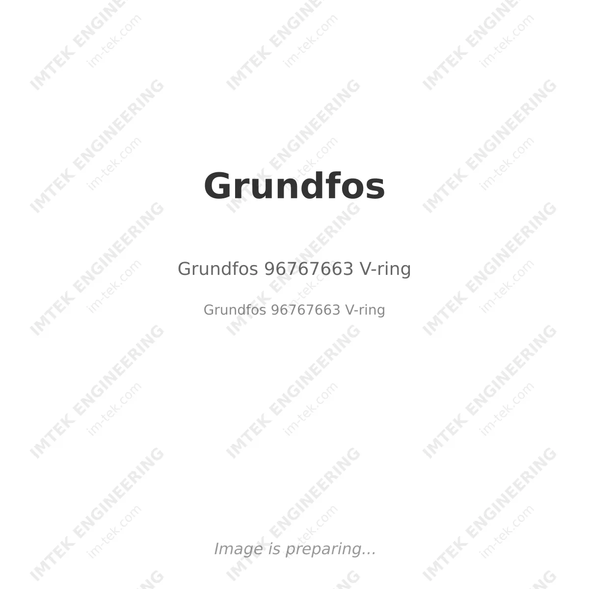 Grundfos Grundfos 96767663 V-ring - Grundfos 96767663 V-ring