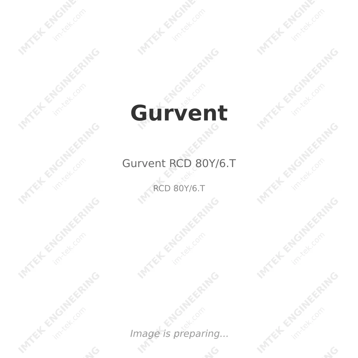 Gurvent Gurvent RCD 80Y/6.T - RCD 80Y/6.T