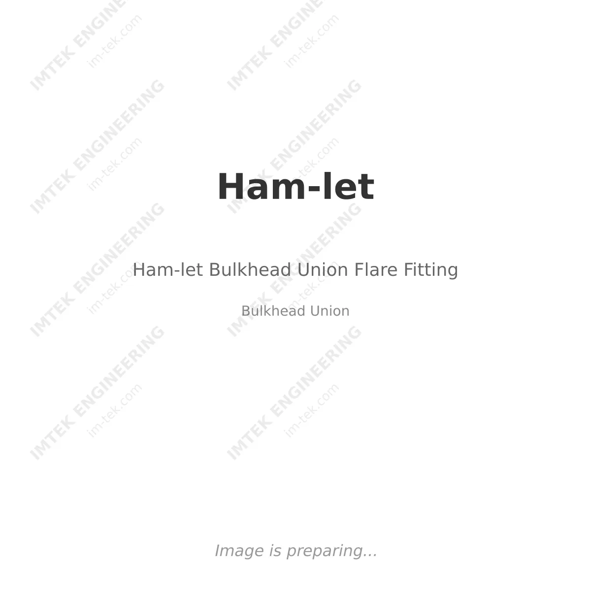 Ham-let Ham-let Bulkhead Union Flare Fitting - Bulkhead Union