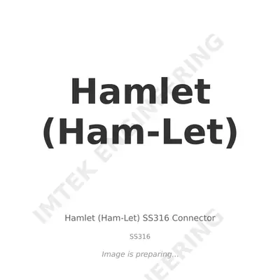 Hamlet (Ham-Let) Hamlet (Ham-Let) SS316 Connector - SS316