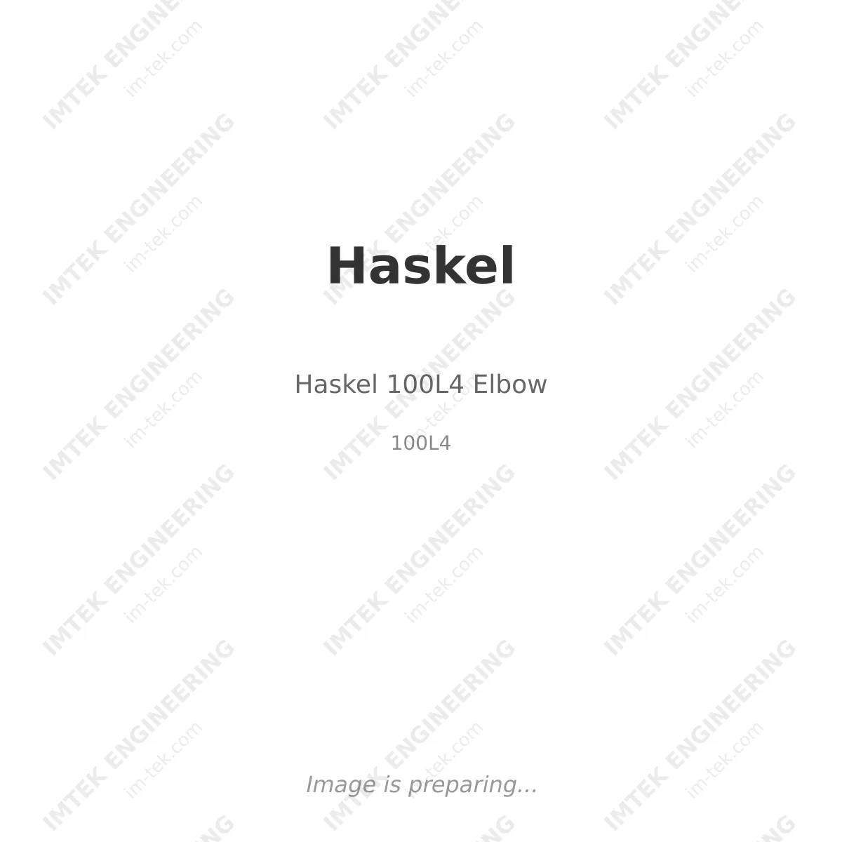 Haskel Haskel 100L4 Elbow - 100L4