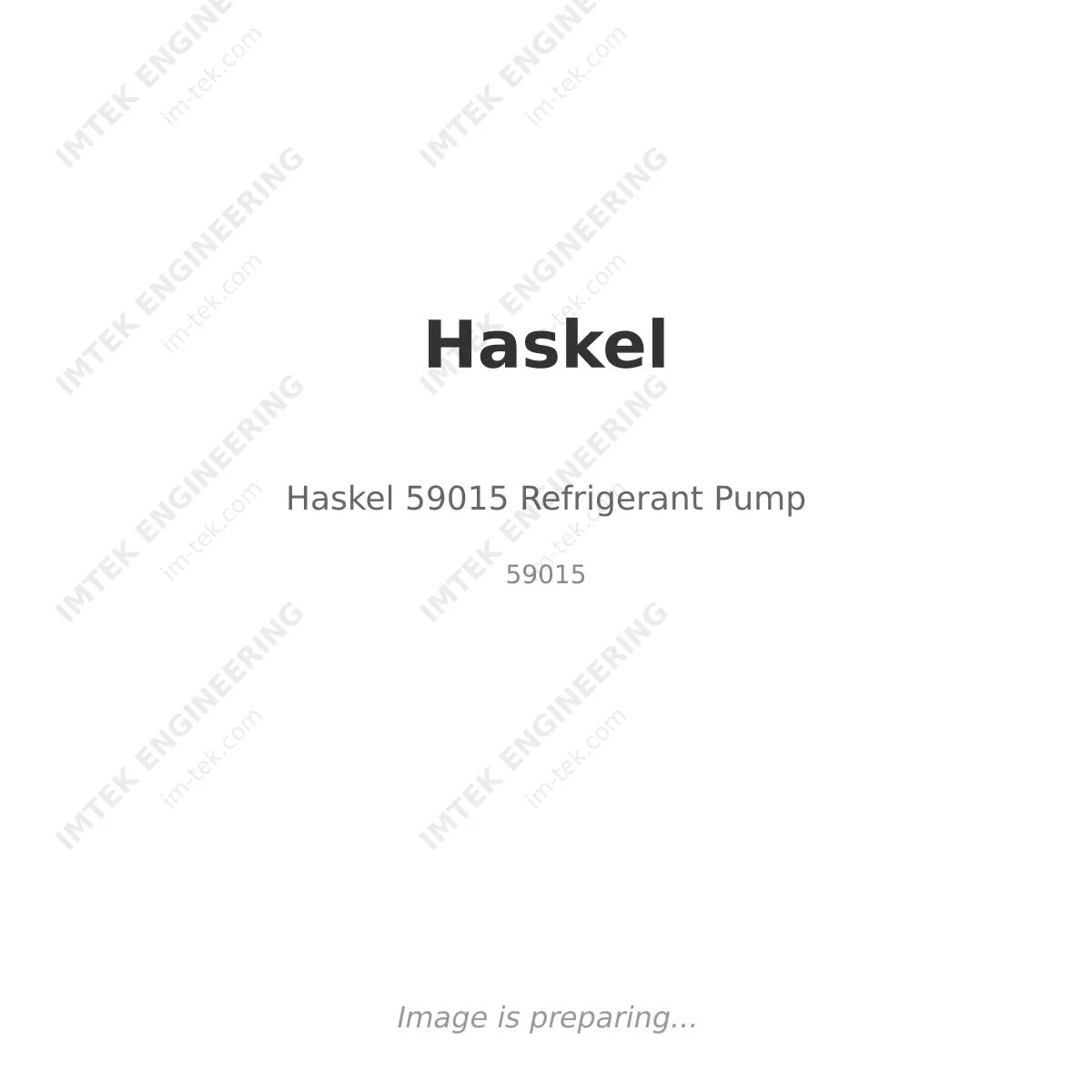 Haskel Haskel 59015 Refrigerant Pump - 59015