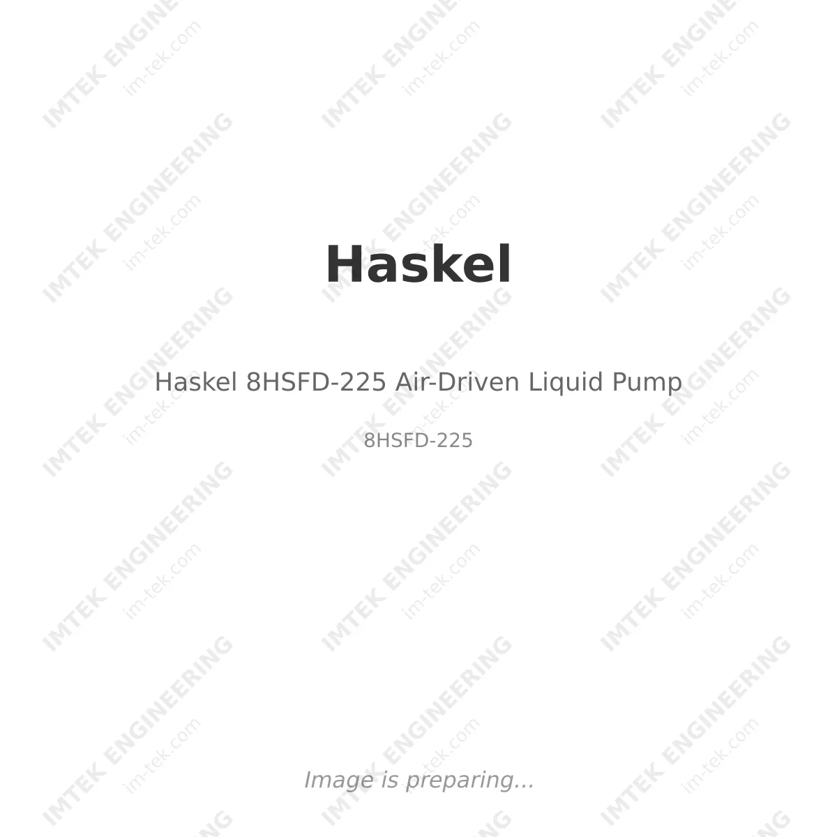 Haskel Haskel 8HSFD-225 Air-Driven Liquid Pump - 8HSFD-225