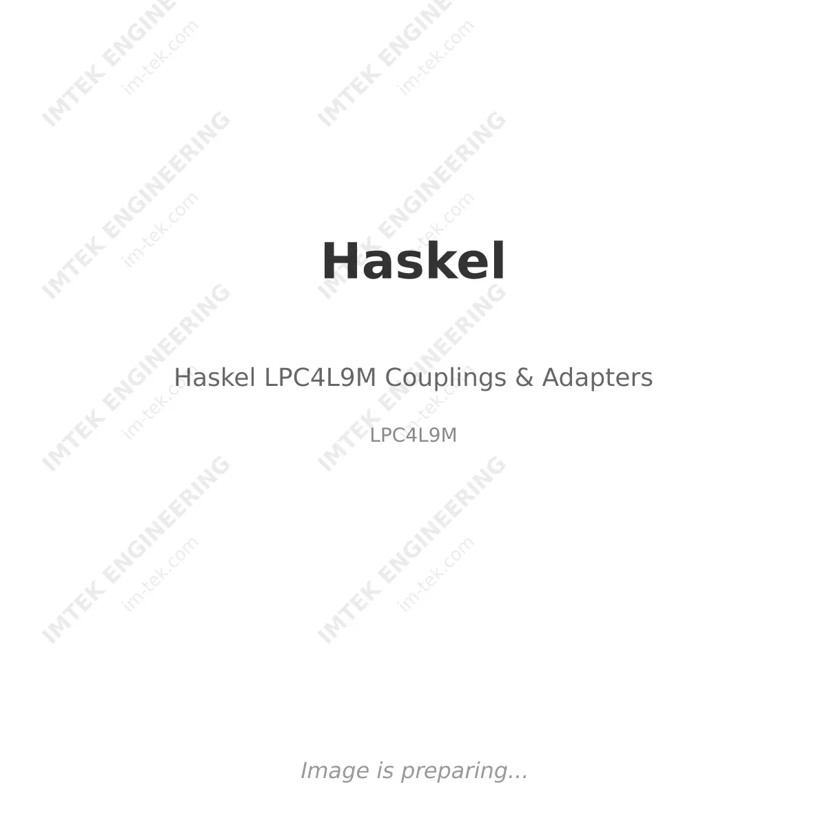 Haskel Haskel LPC4L9M Couplings & Adapters - LPC4L9M