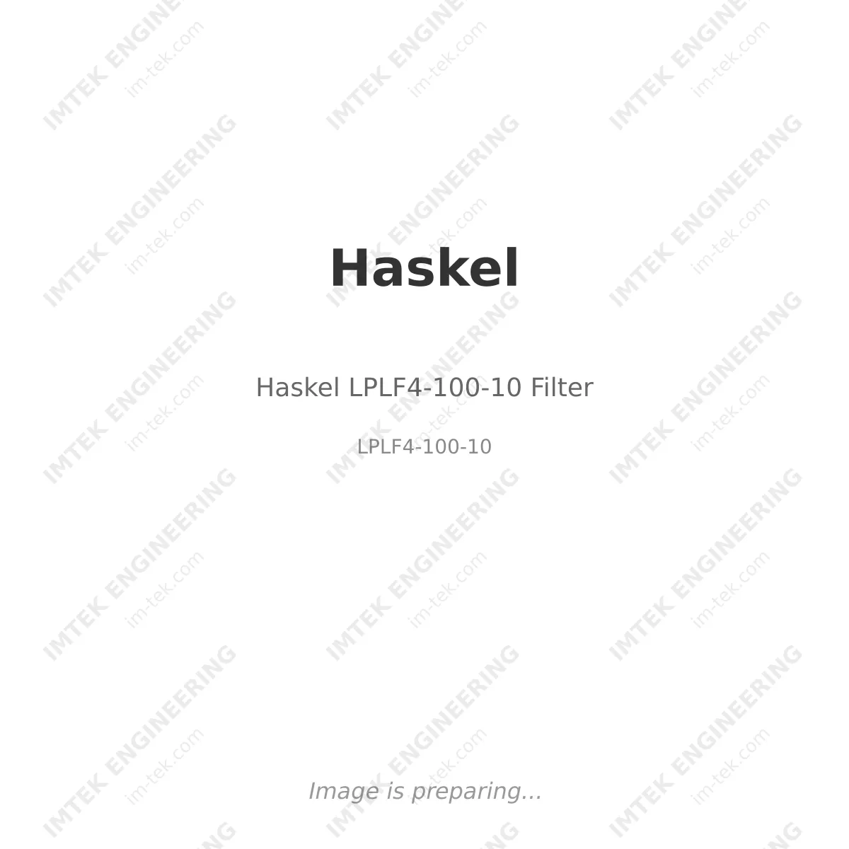 Haskel Haskel LPLF4-100-10 Filter - LPLF4-100-10