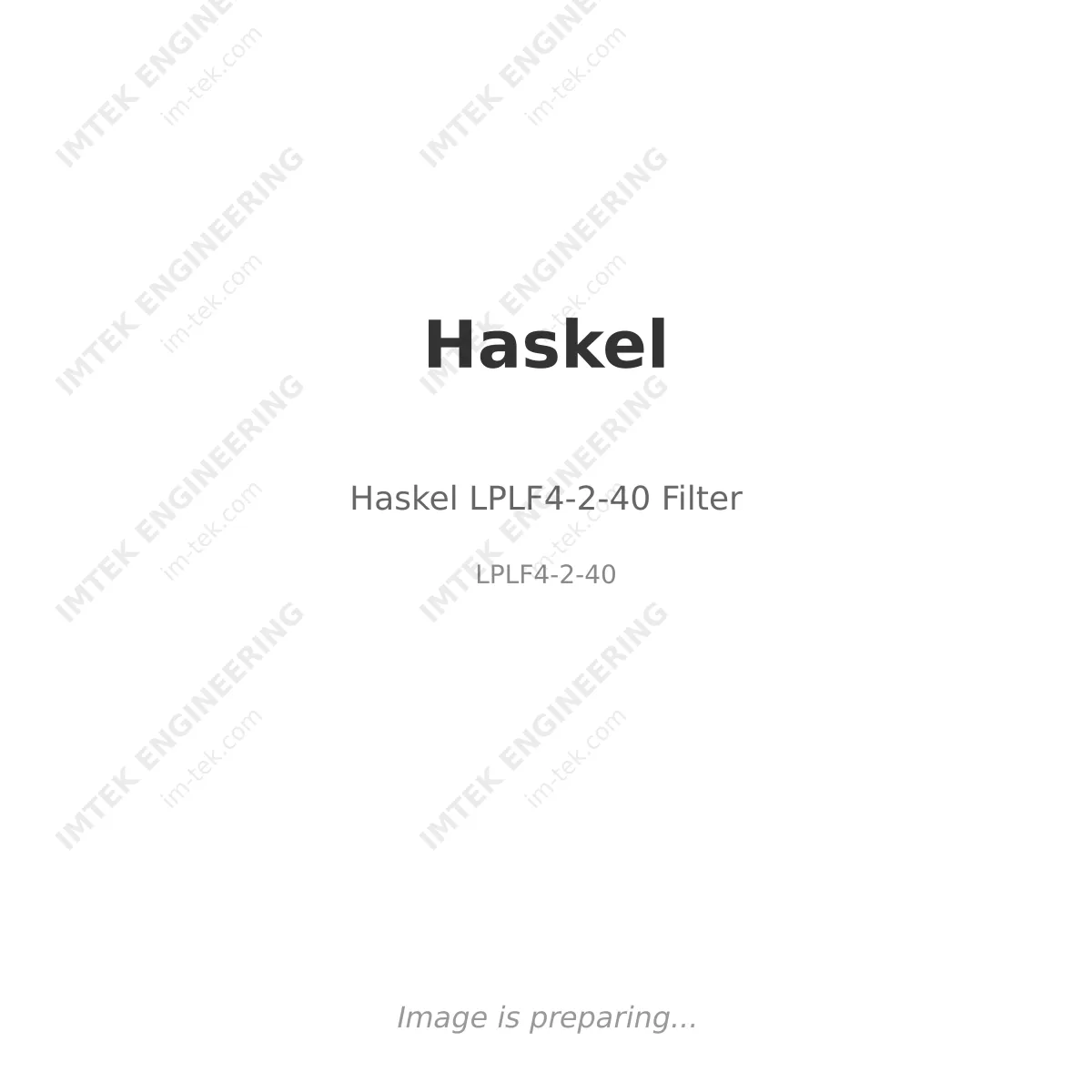 Haskel Haskel LPLF4-2-40 Filter - LPLF4-2-40