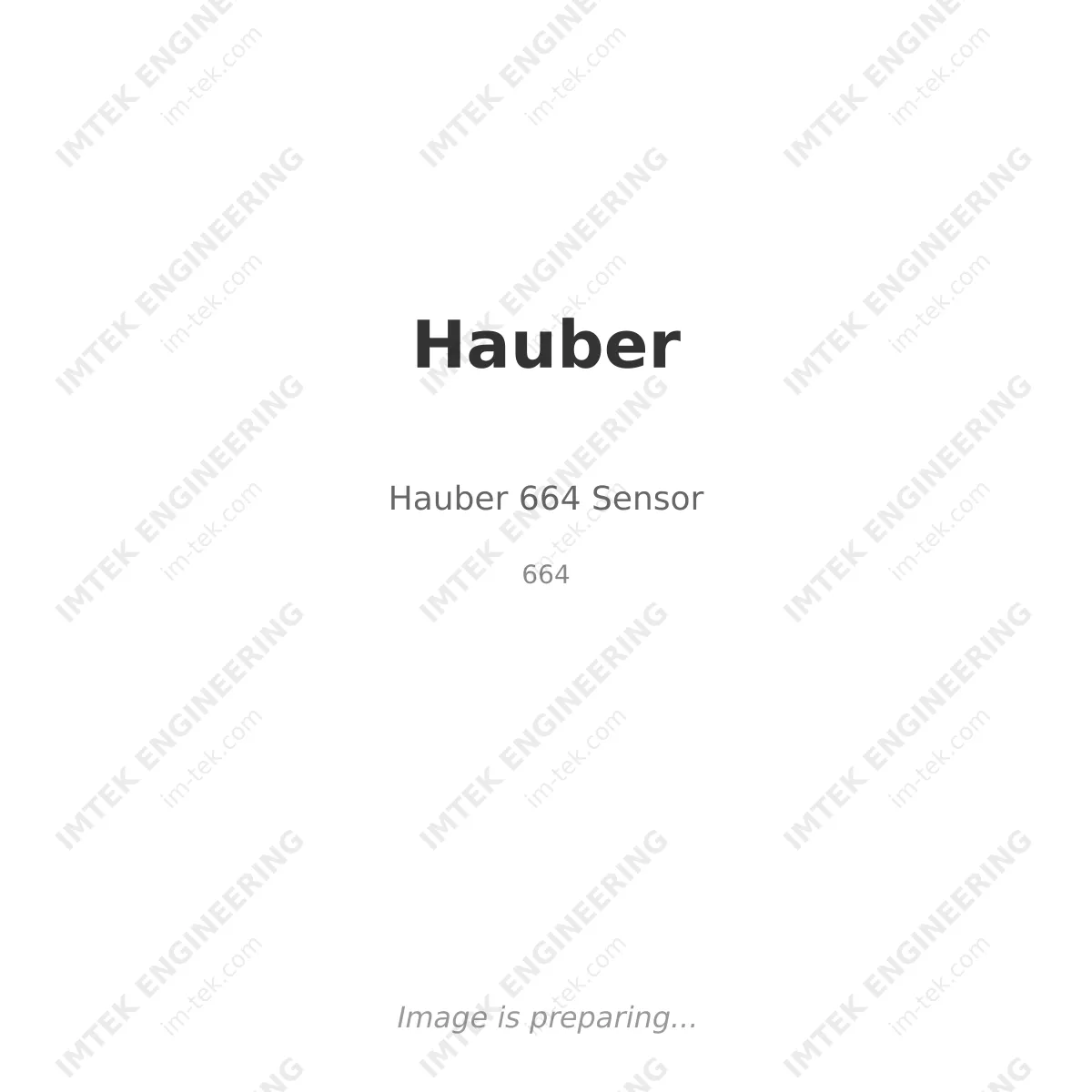 Hauber Hauber 664 Sensor - 664