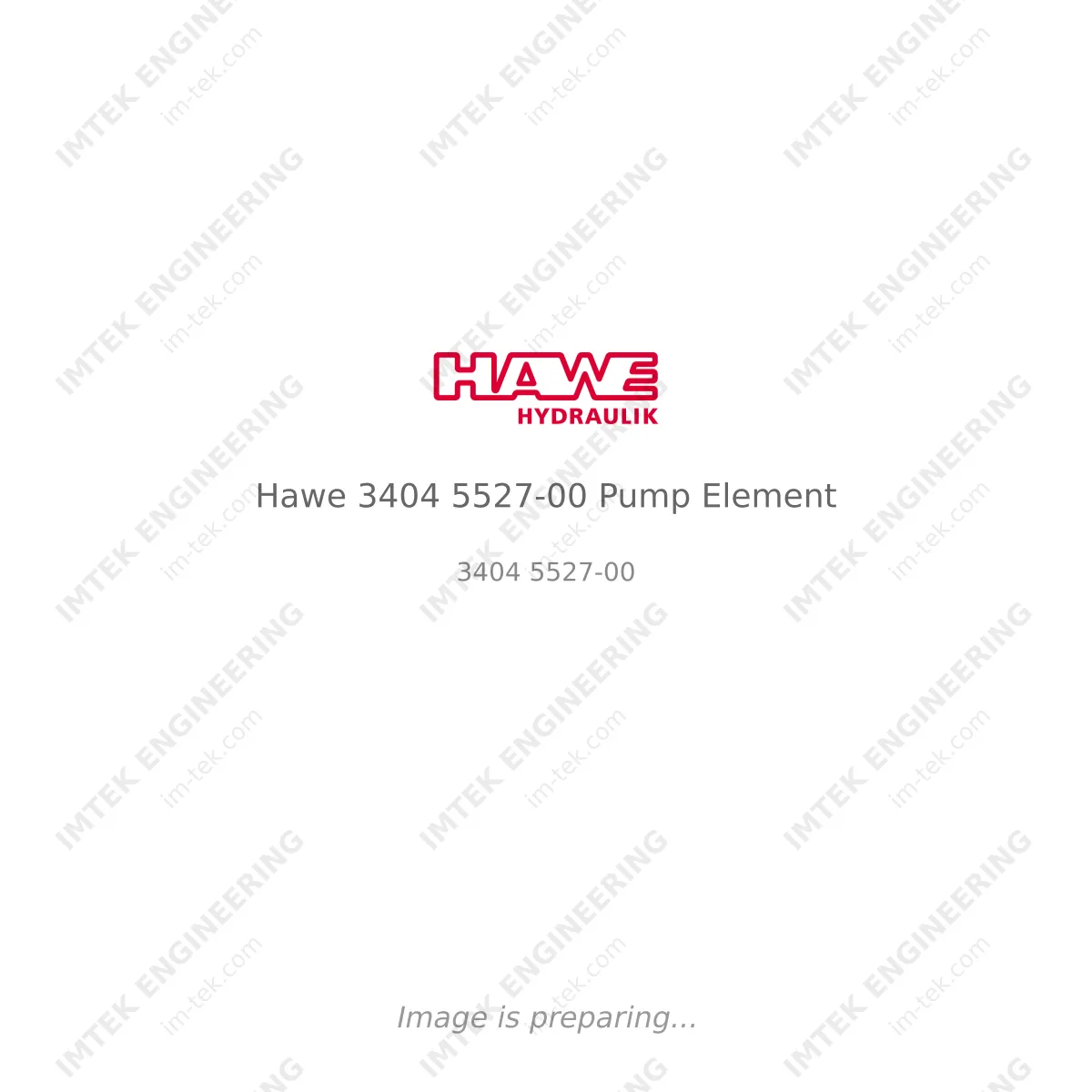 Hawe Hawe 3404 5527-00 Pump Element - 3404 5527-00