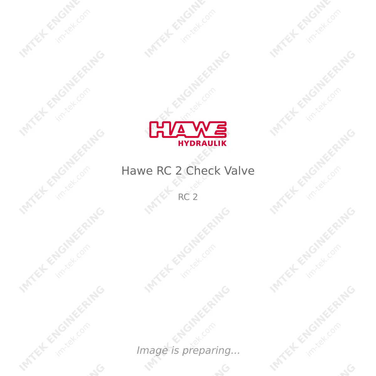 Hawe Hawe RC 2 Check Valve - RC 2