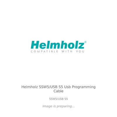 Helmholz Helmholz SSW5/USB S5 Usb Programming Cable - SSW5/USB S5