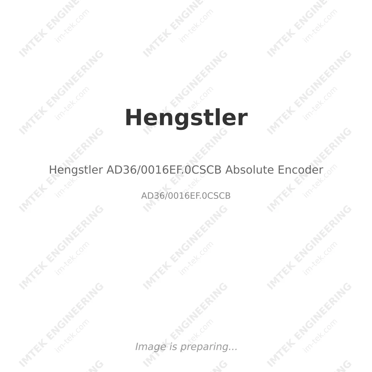 Hengstler Hengstler AD36/0016EF.0CSCB Absolute Encoder - AD36/0016EF.0CSCB