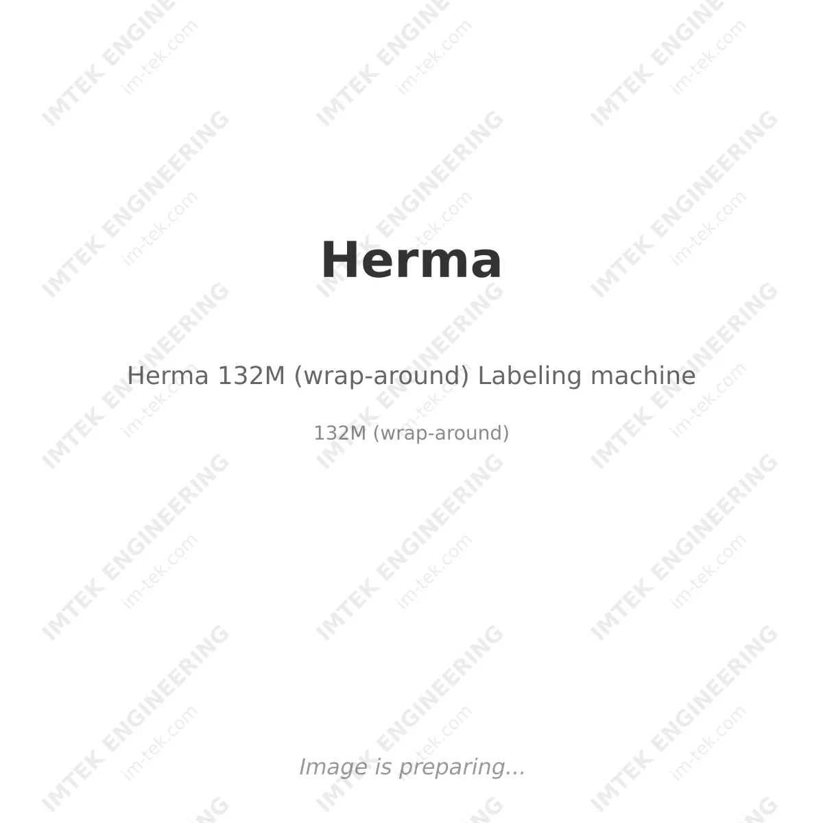 Herma Herma 132M (wrap-around) Labeling machine - 132M (wrap-around)